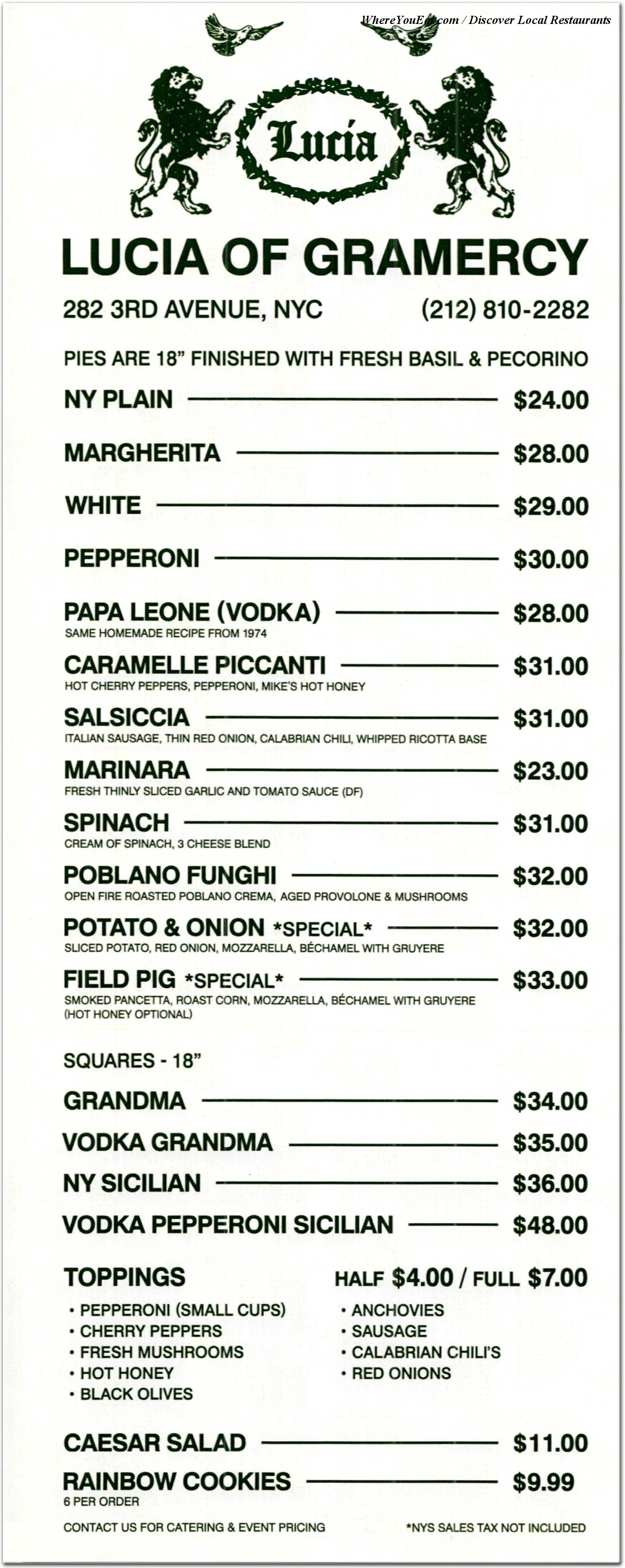 menu image