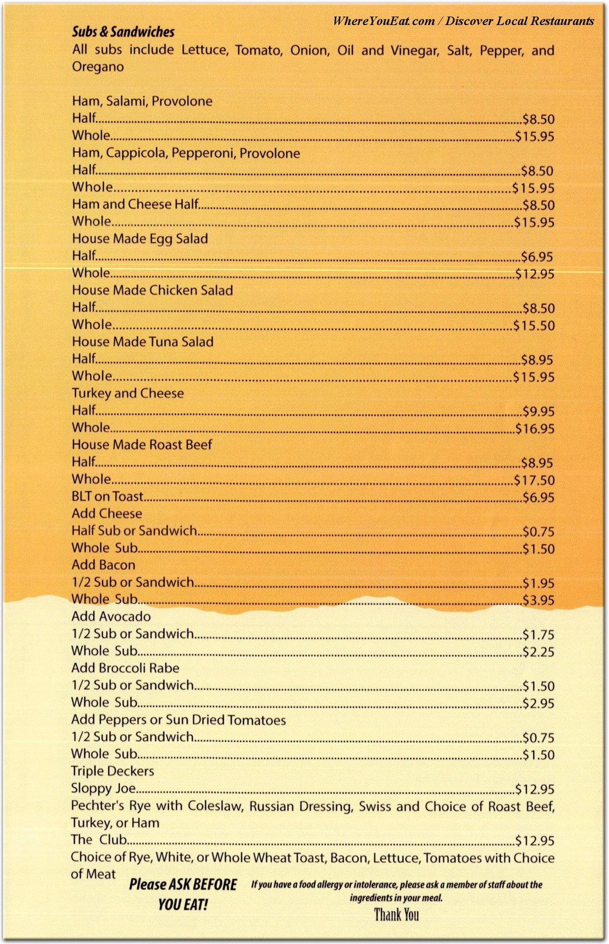 menu image