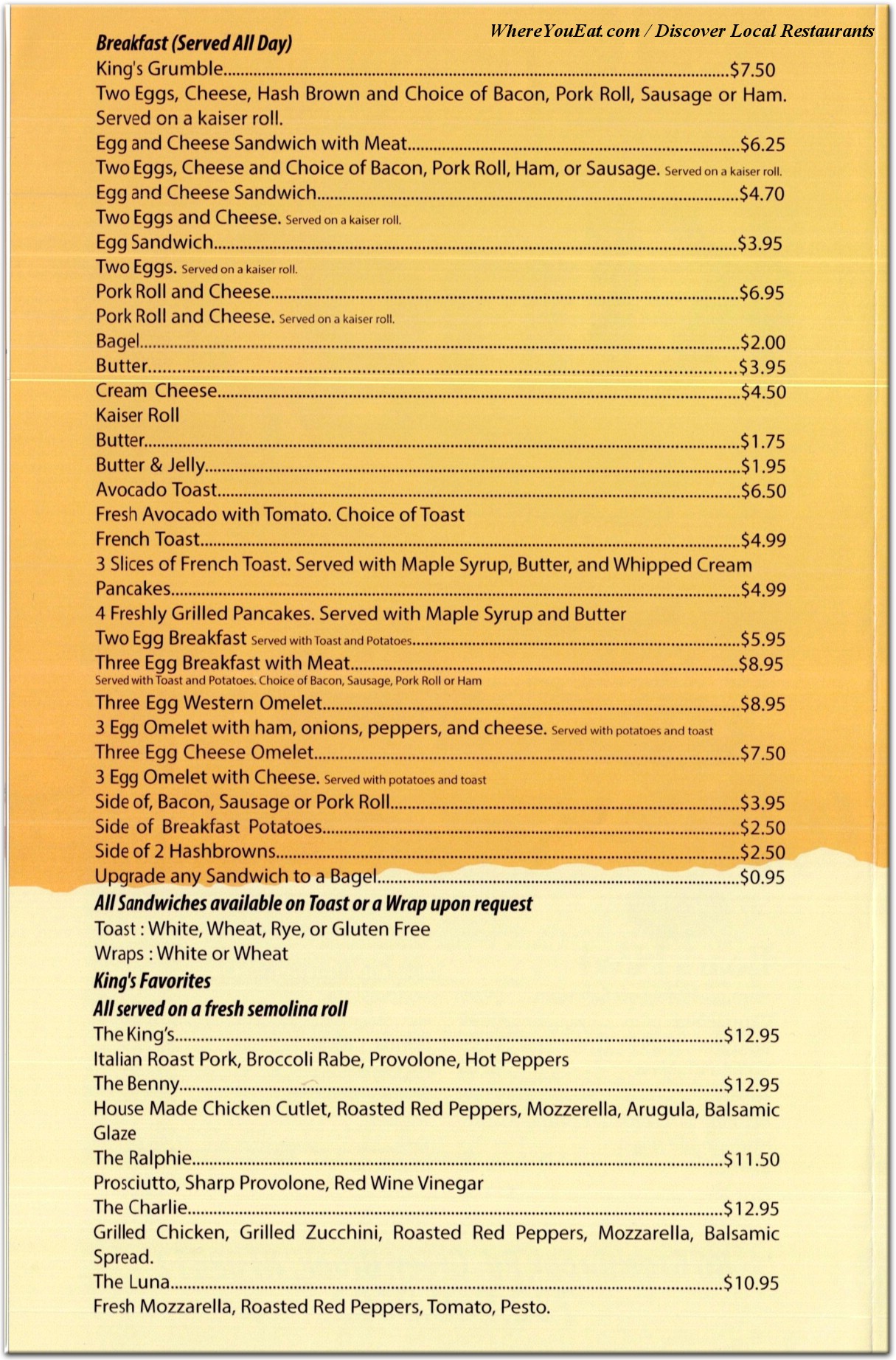 menu image
