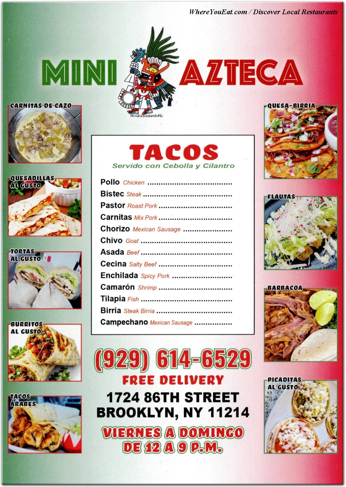 menu image