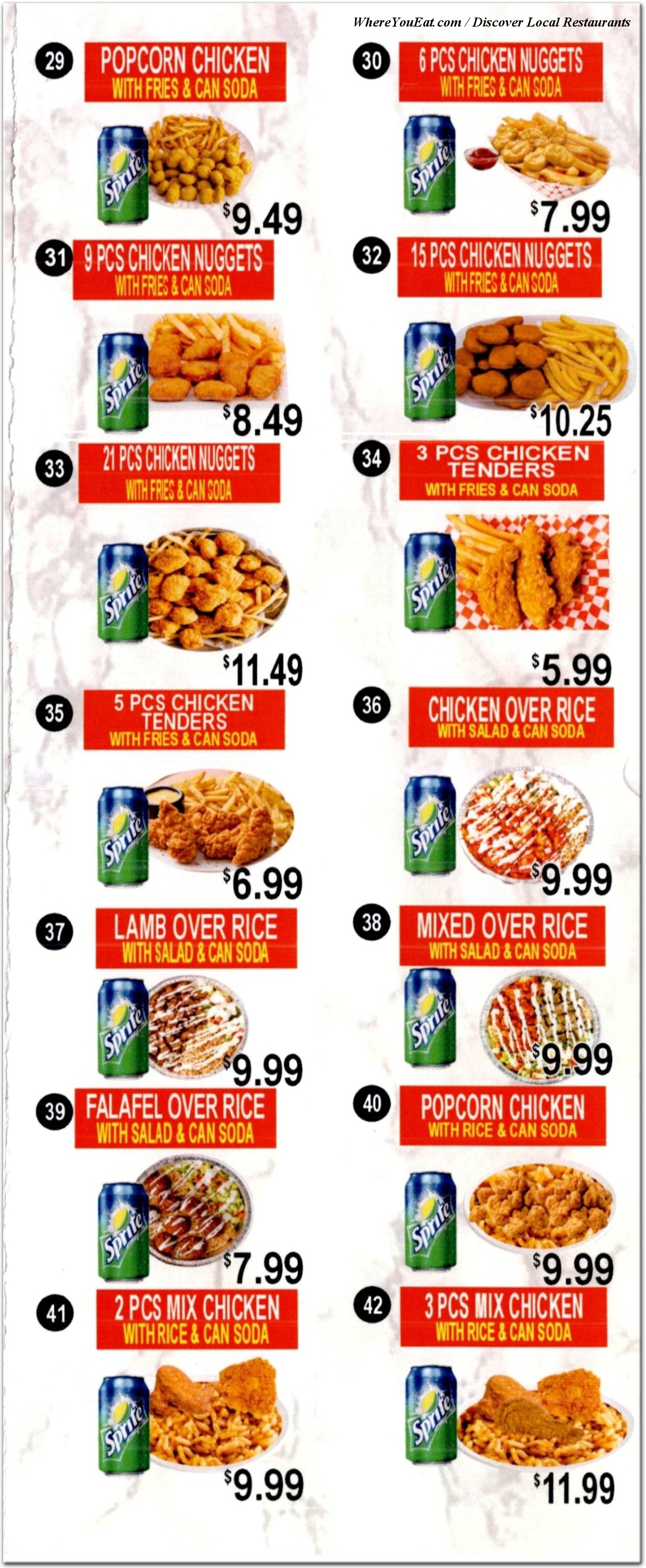 menu image