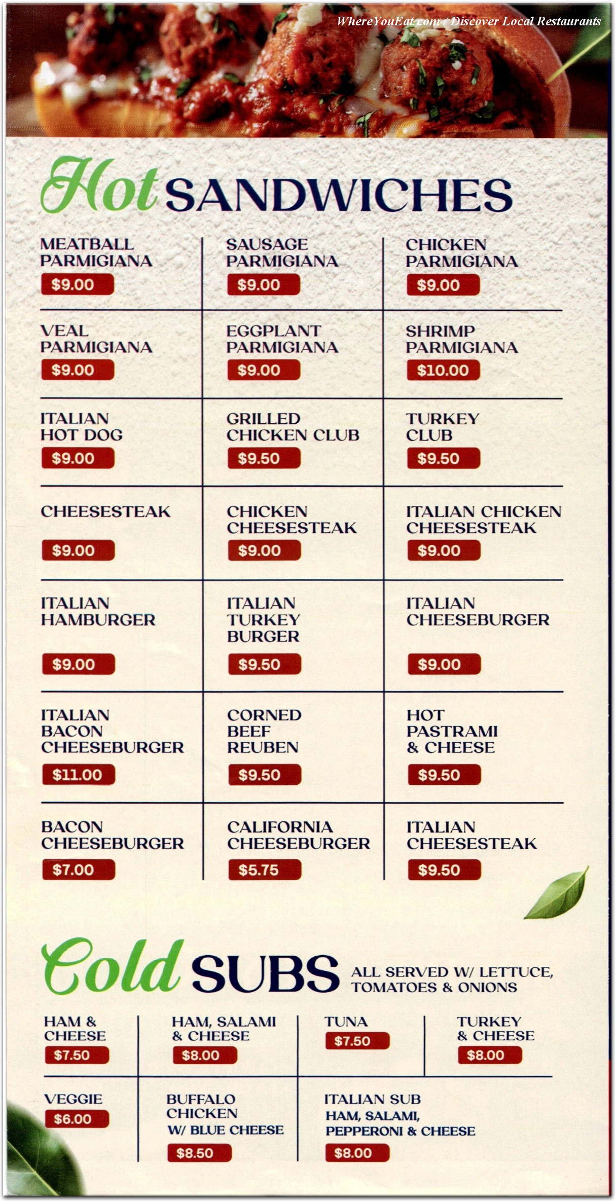 menu image