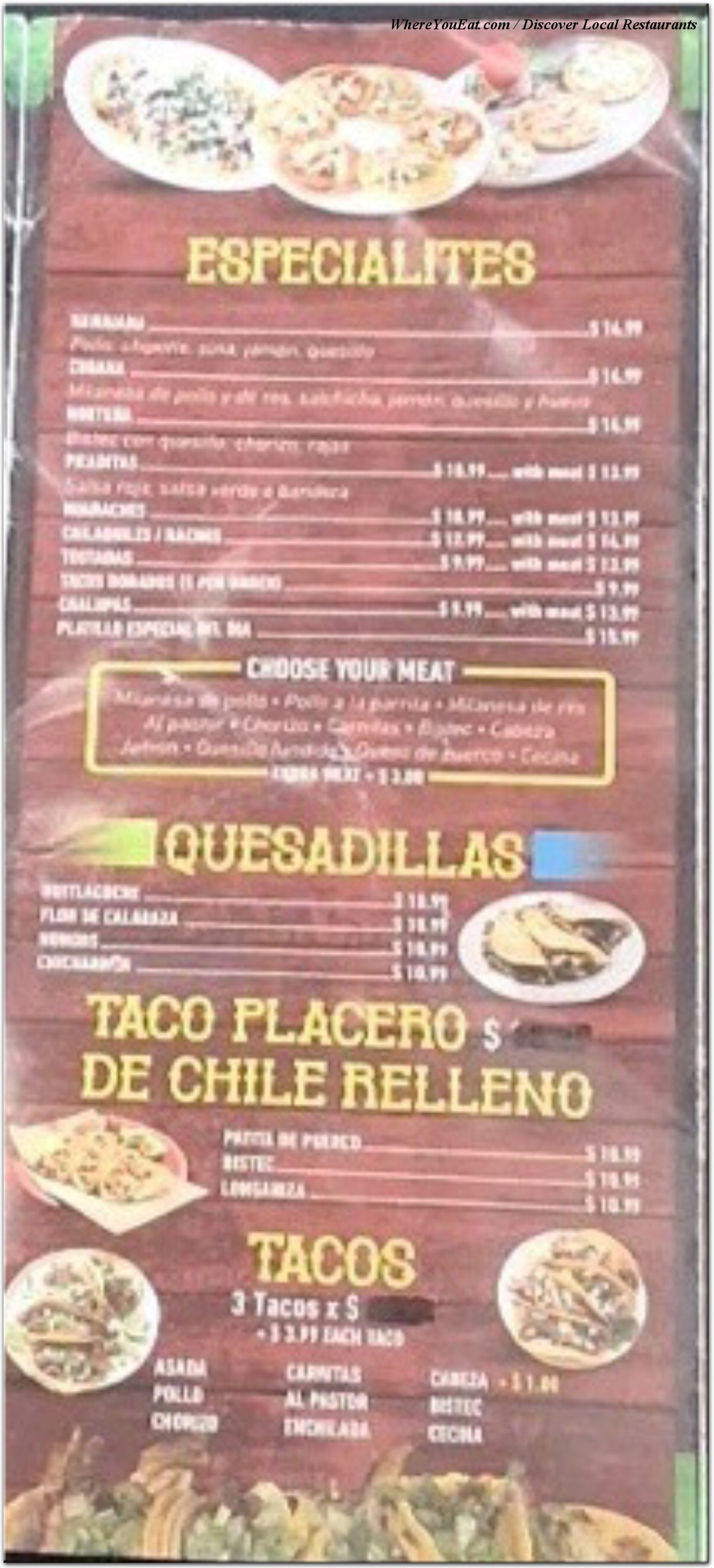 menu image