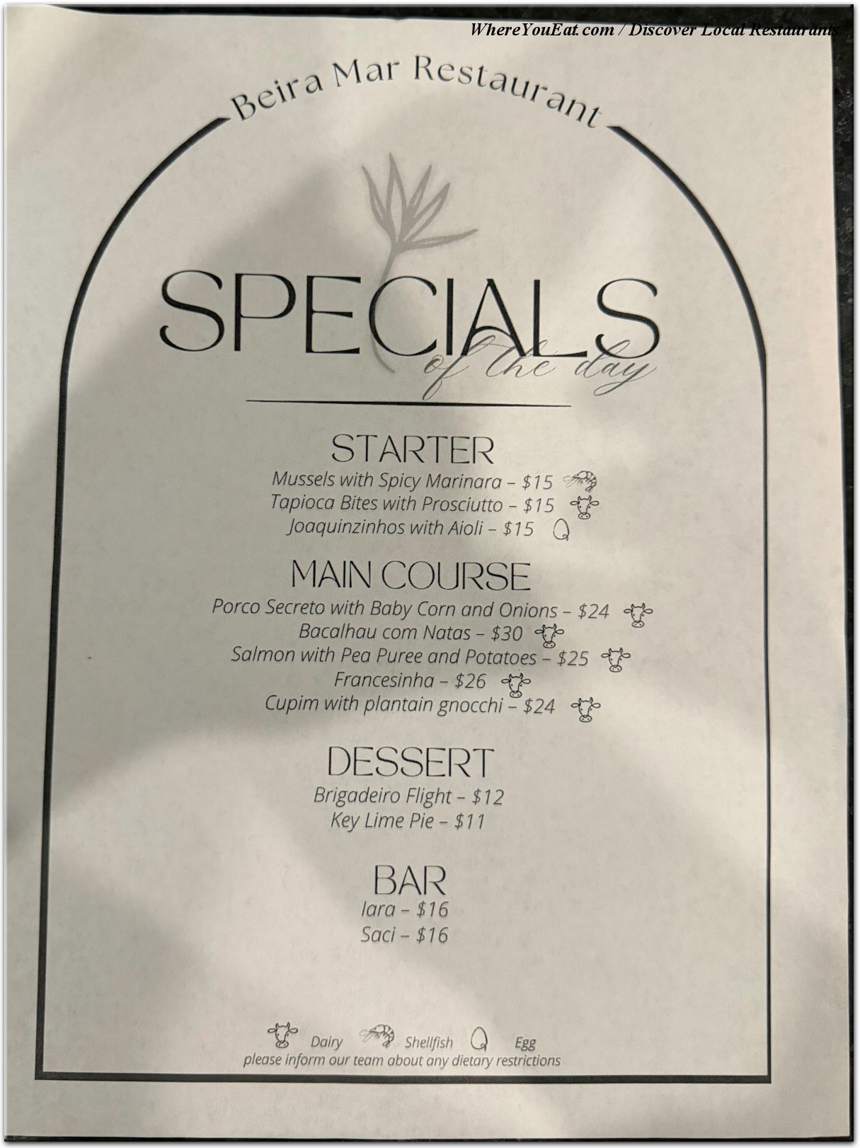 menu image