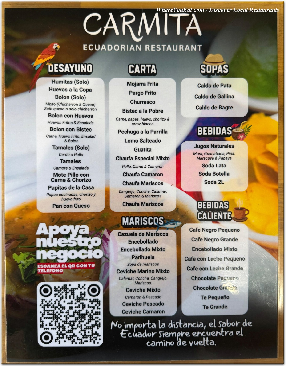 menu image