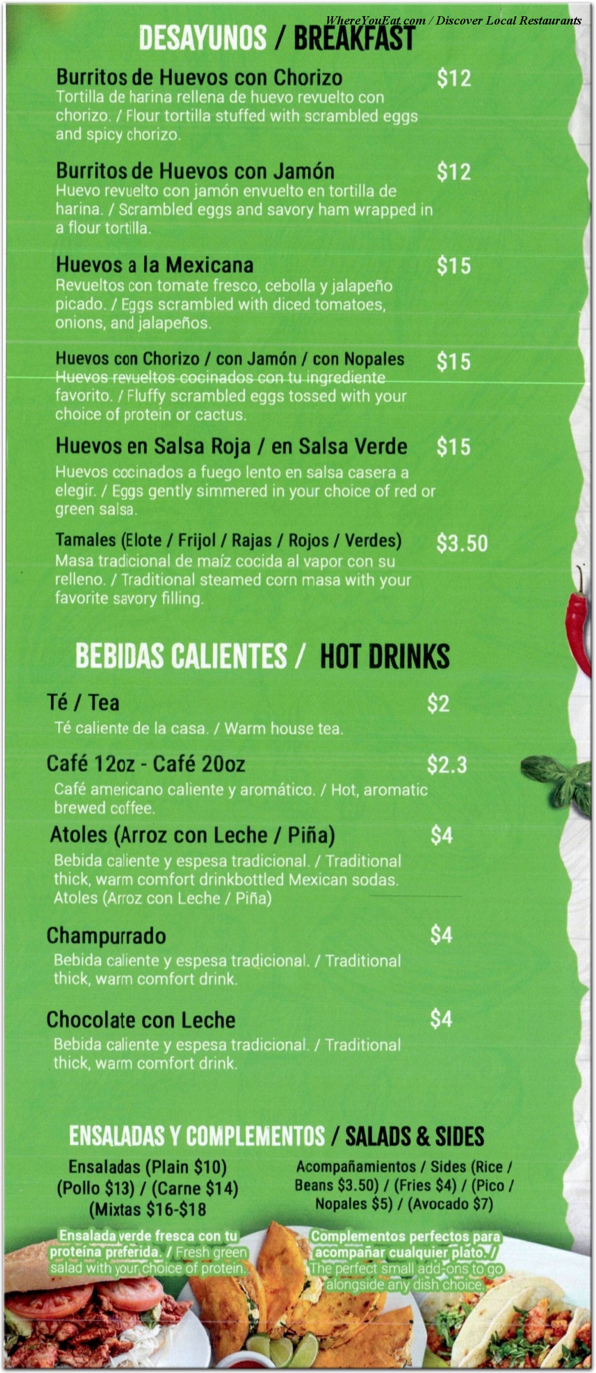 menu image