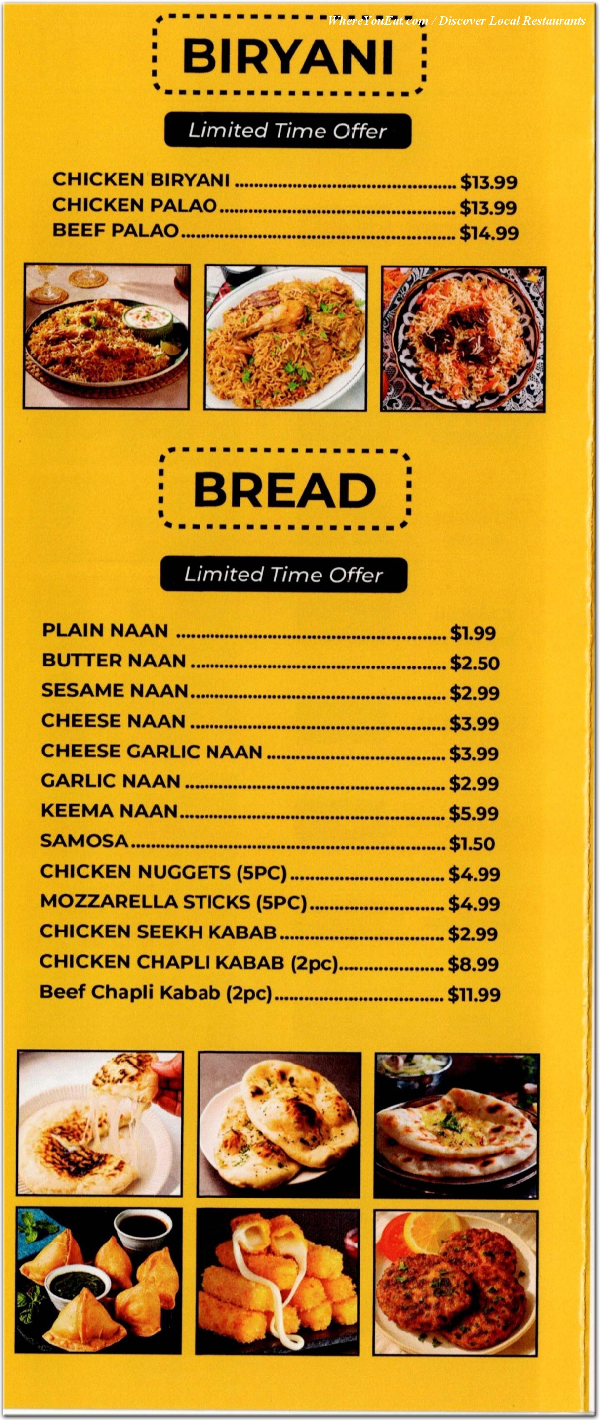 menu image