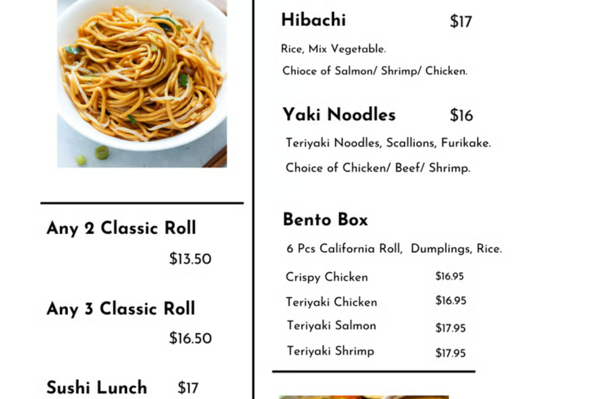 menu image