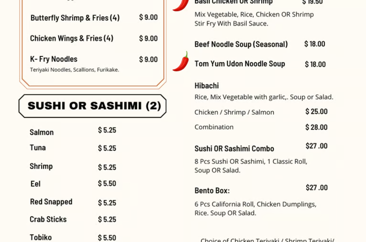 menu image