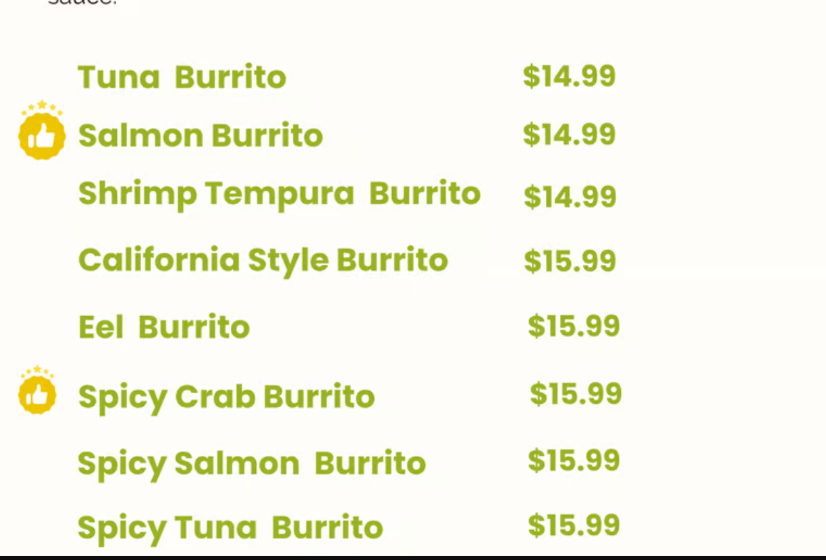 menu image