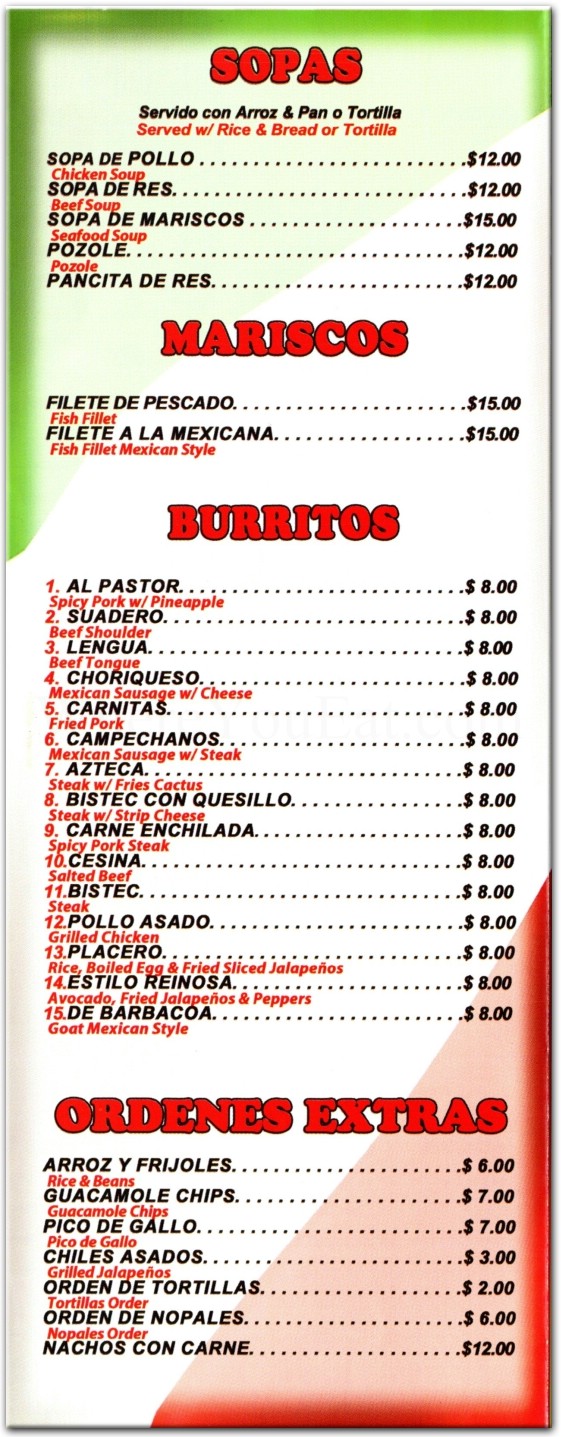 menu image