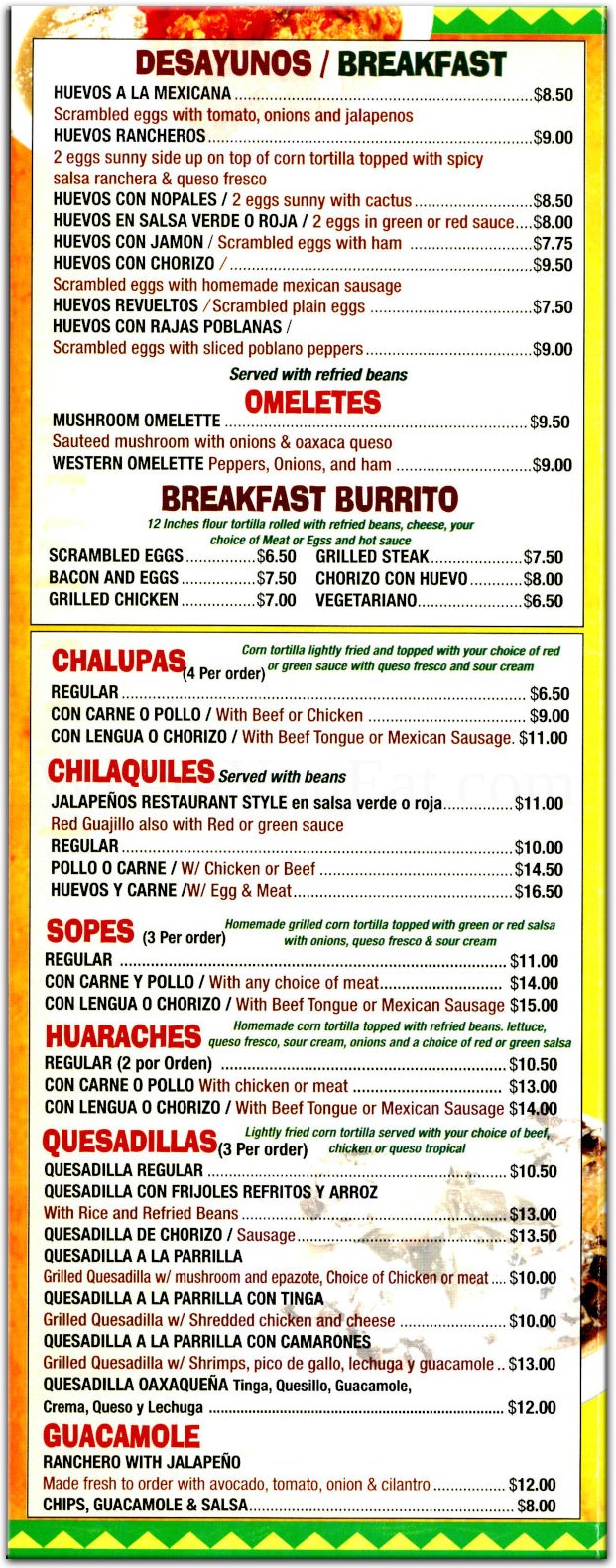 menu image