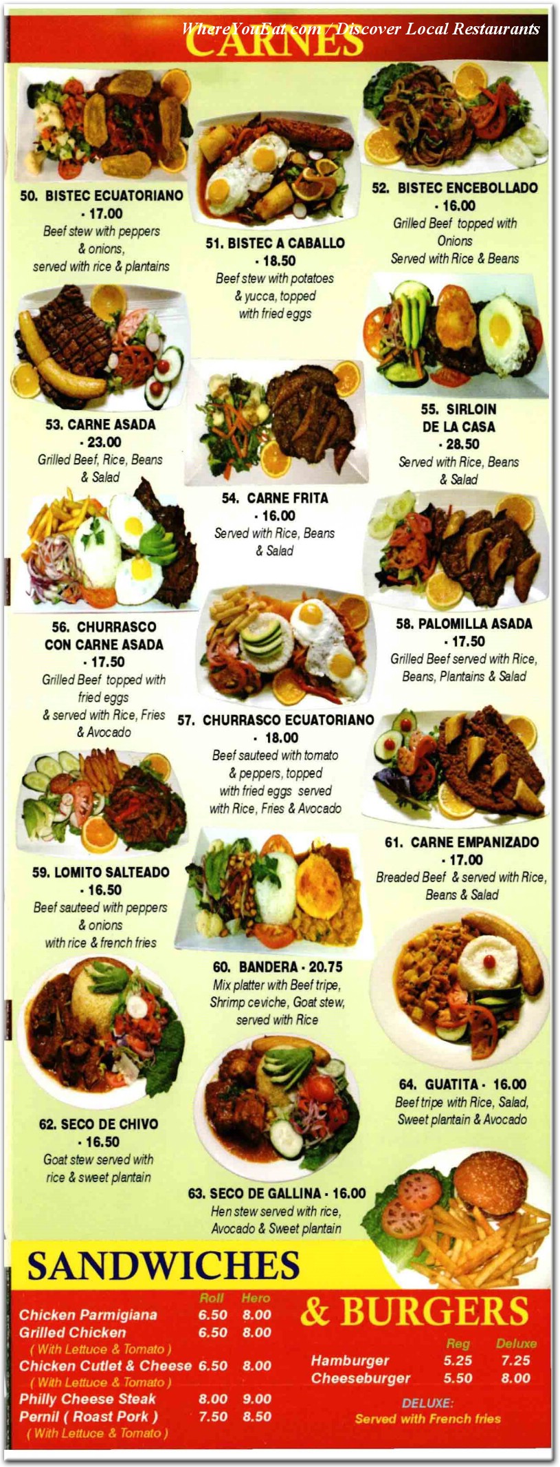 menu image