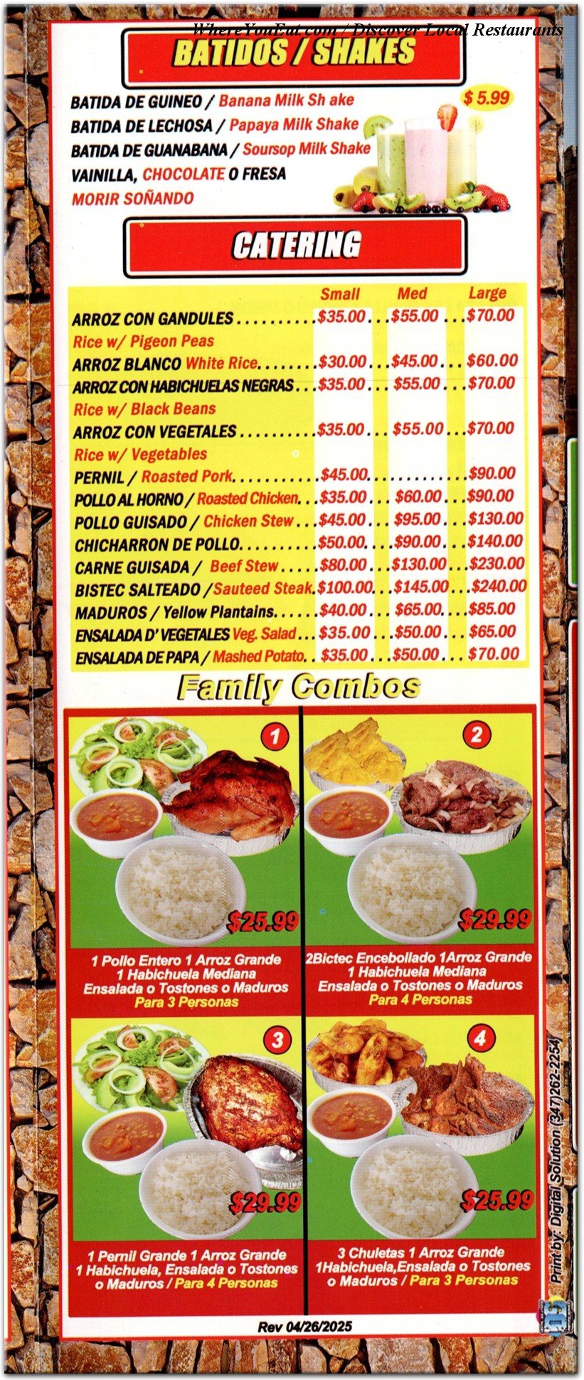 menu image