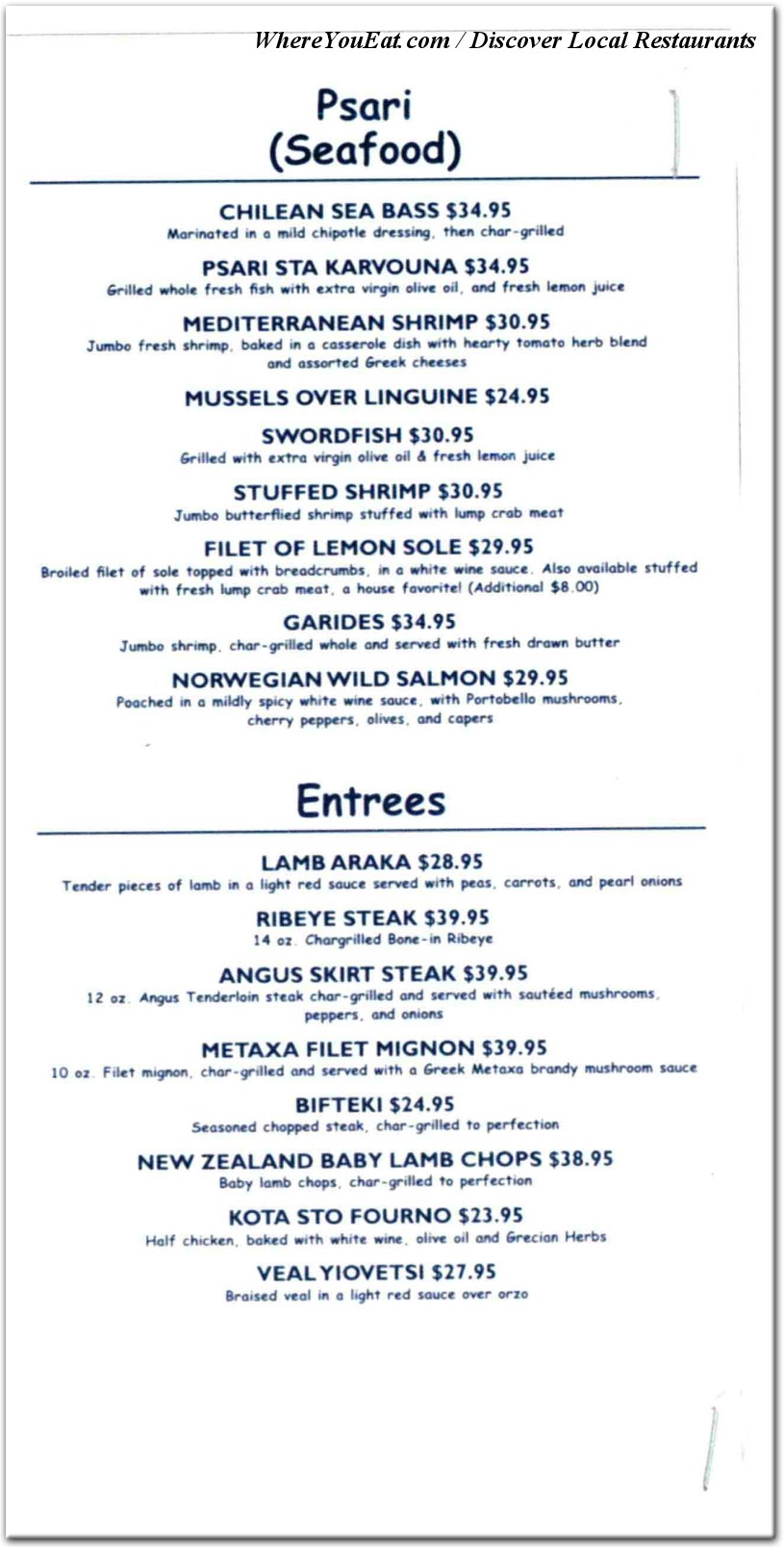 menu image