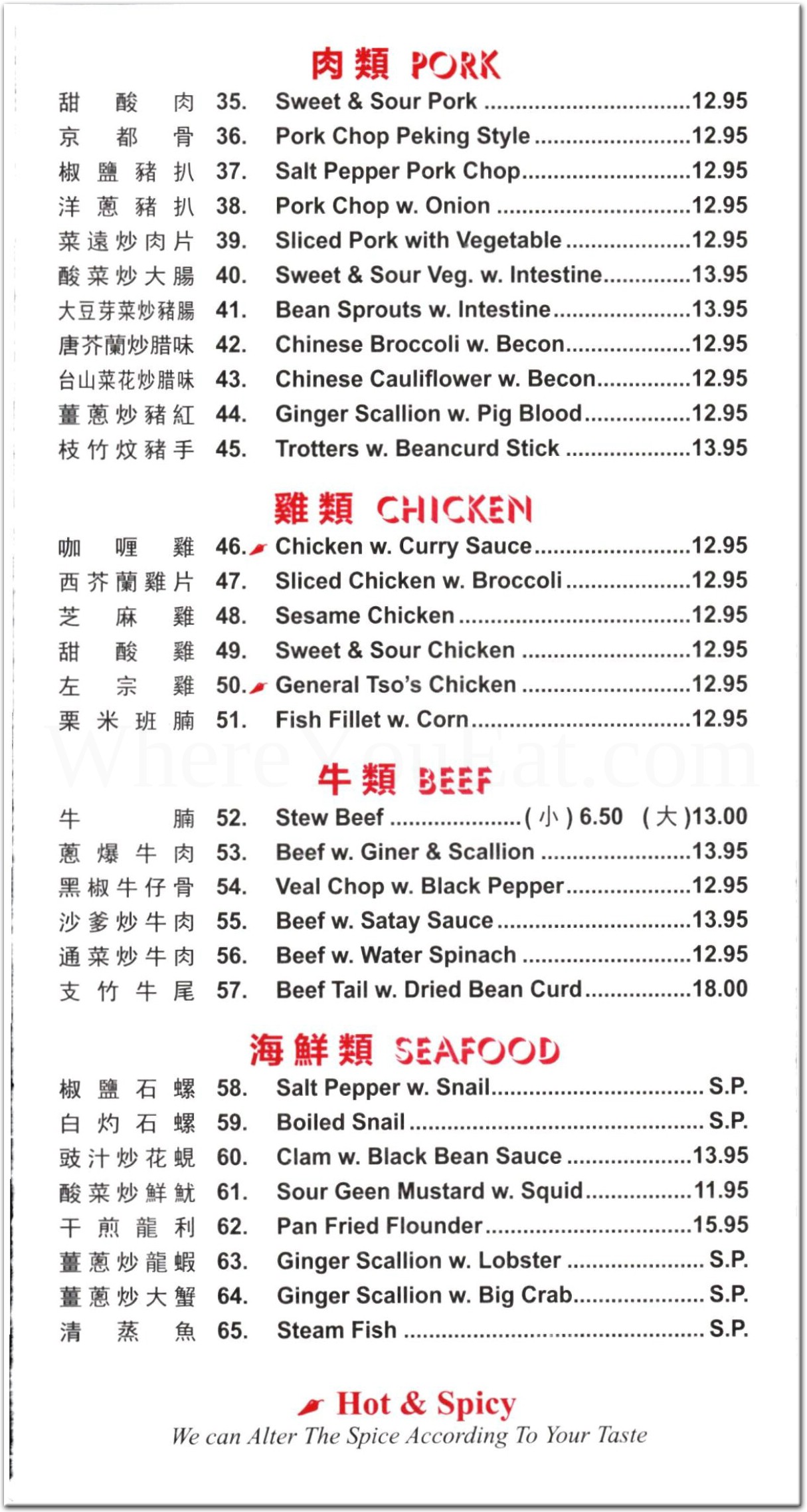 menu image