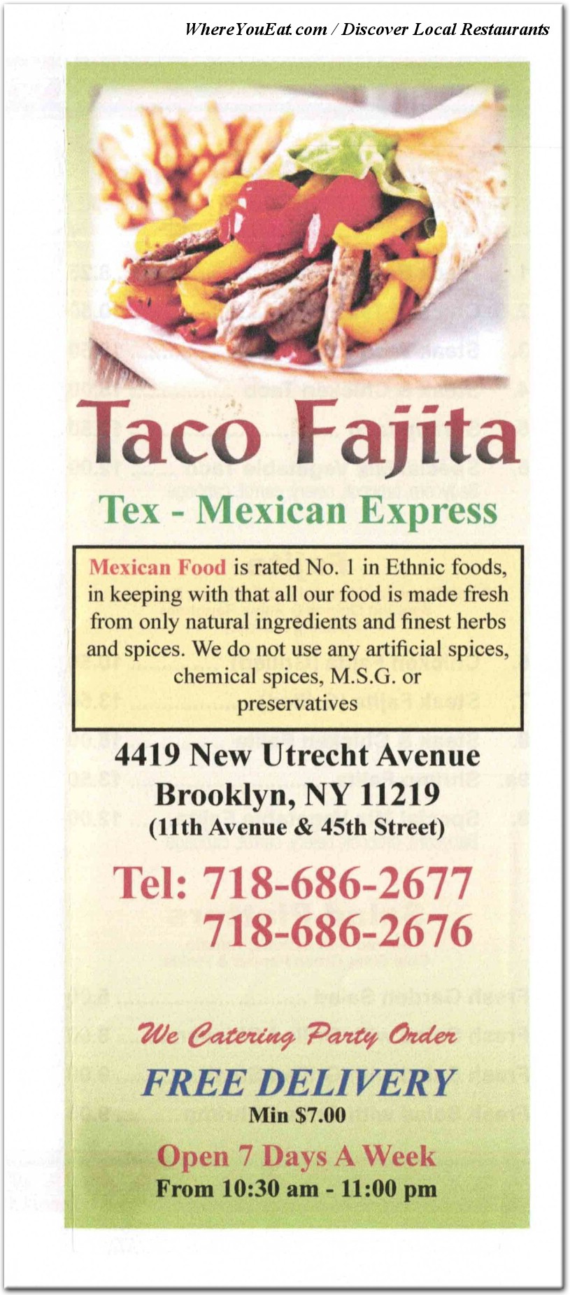 menu image