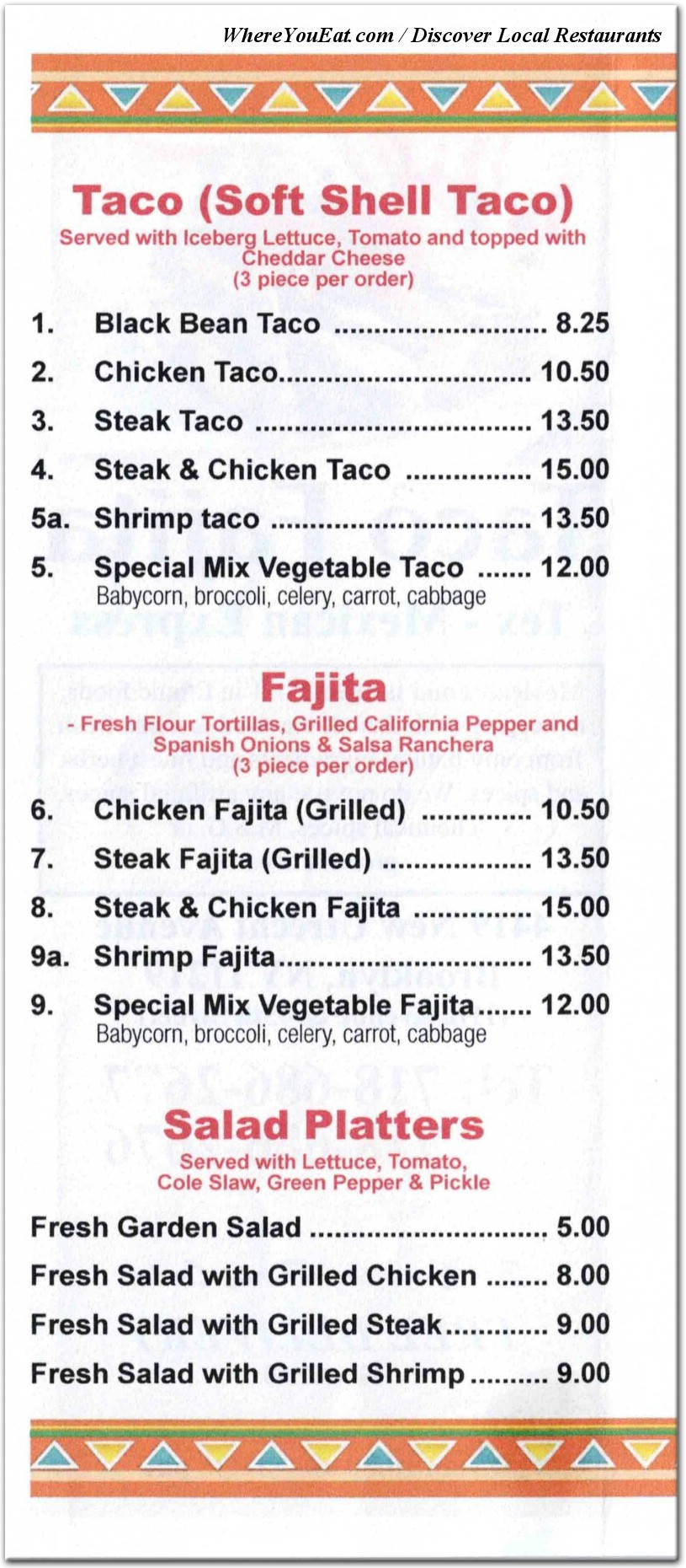menu image