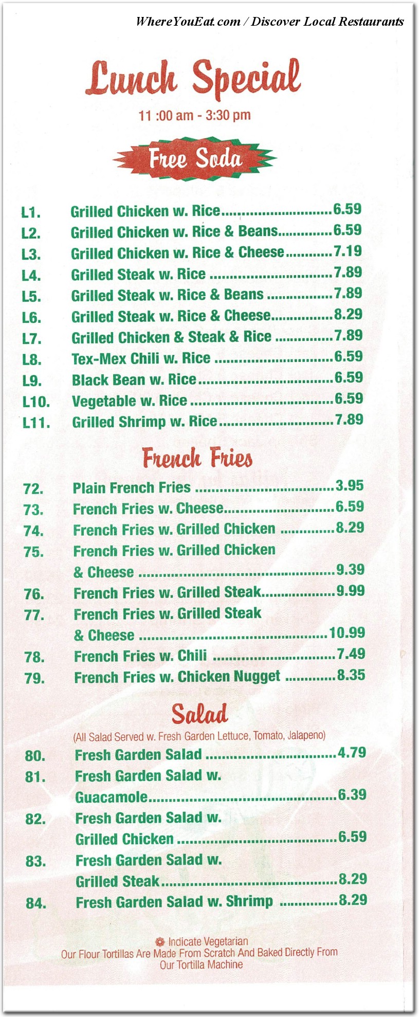 menu image