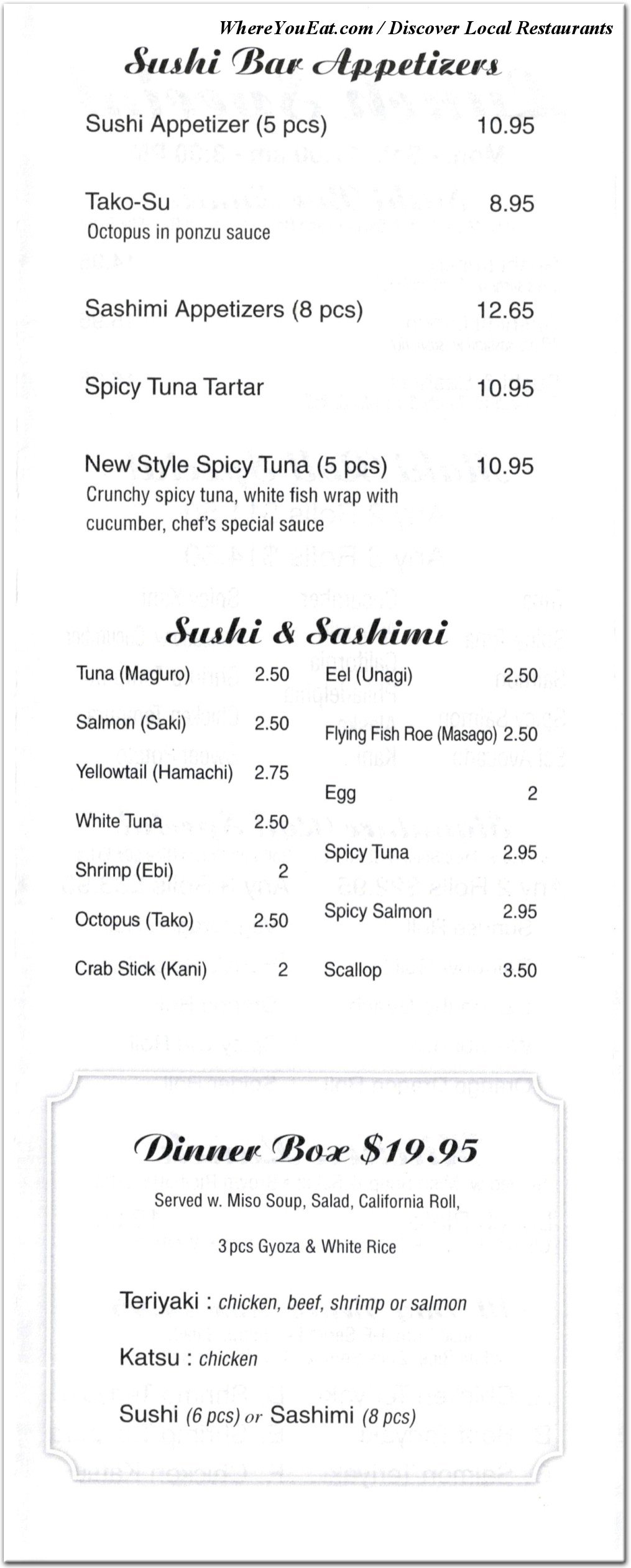 menu image