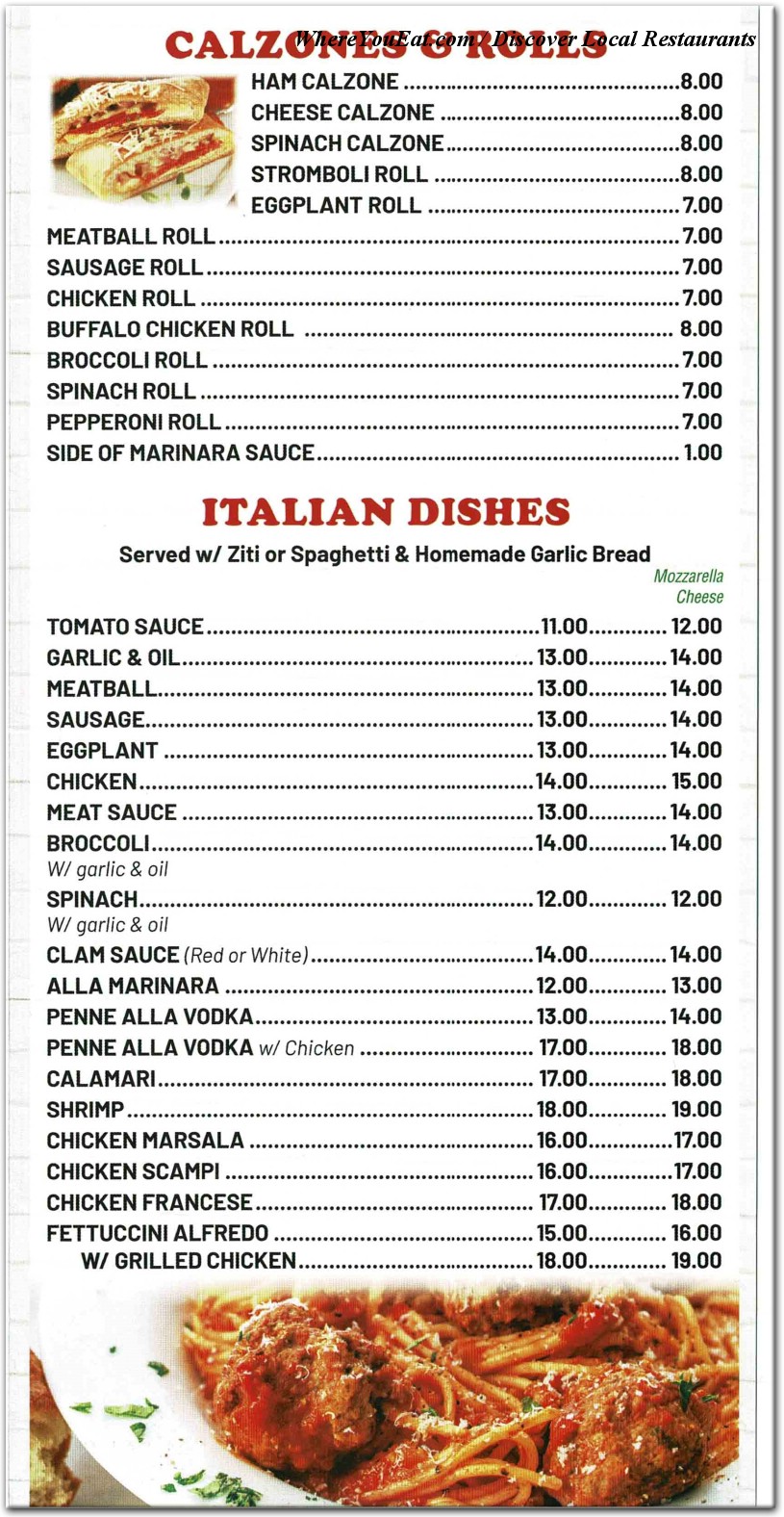 menu image