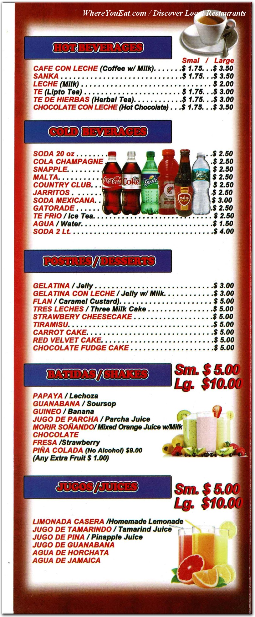 menu image