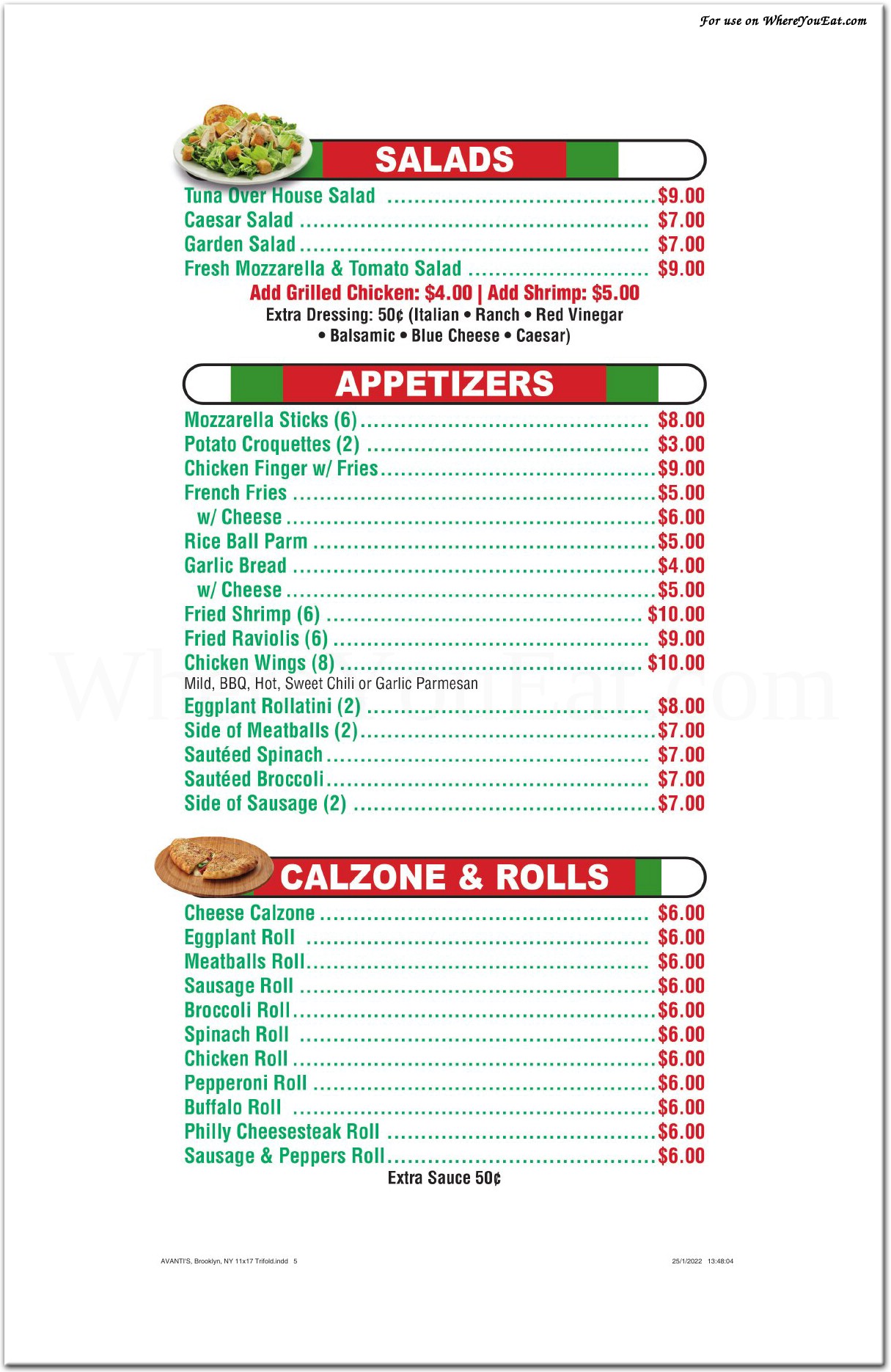 menu image