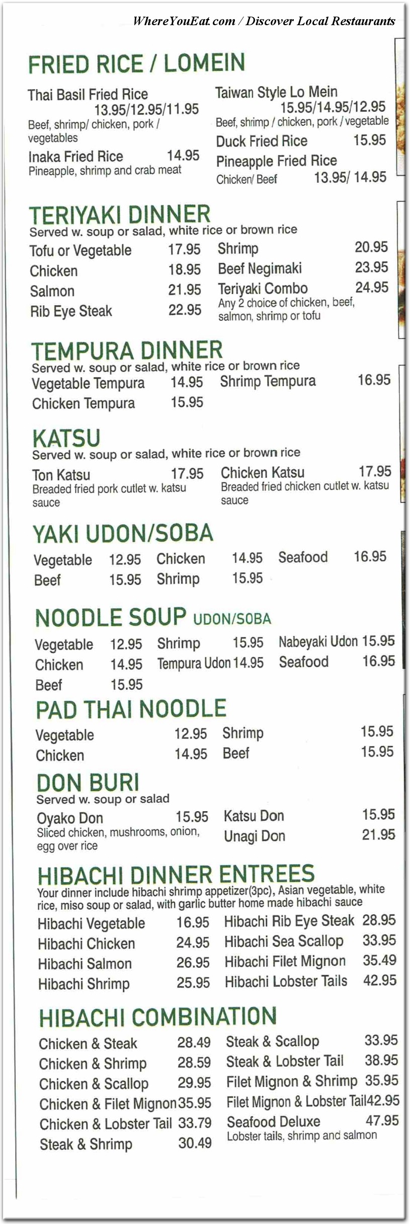 menu image