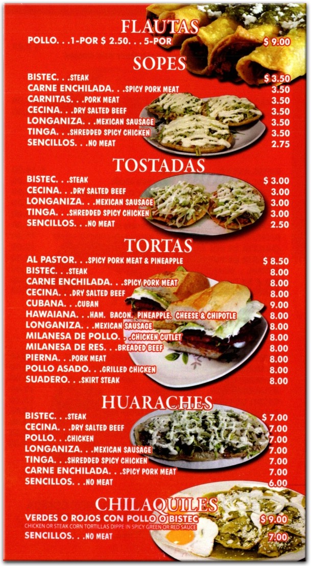 menu image