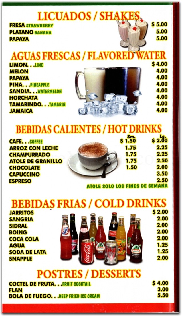 menu image