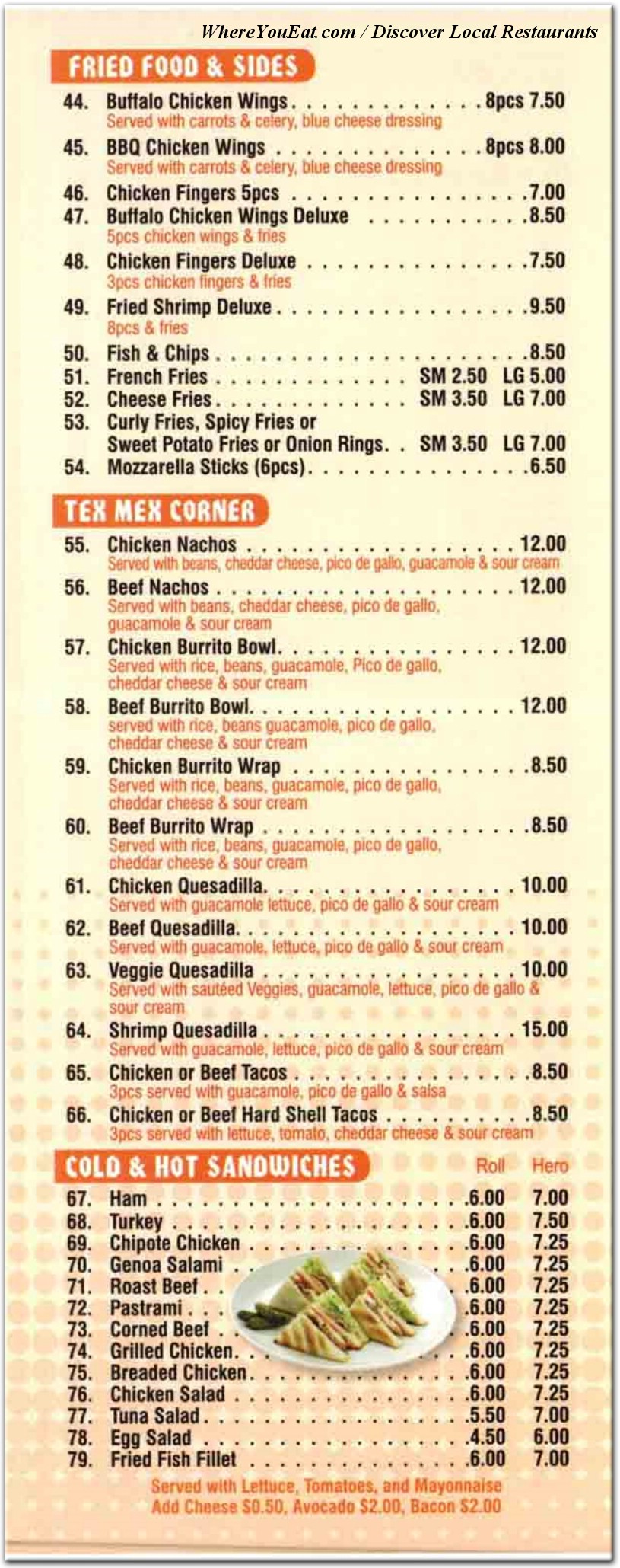 menu image