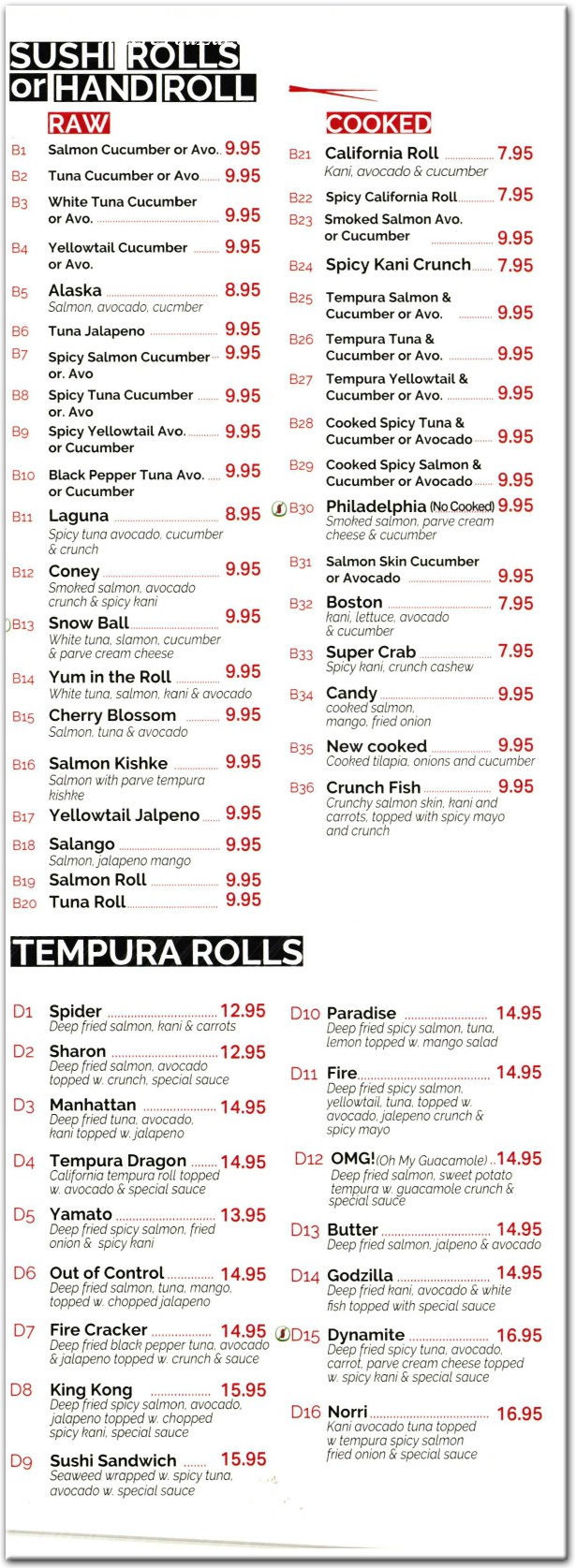 menu image