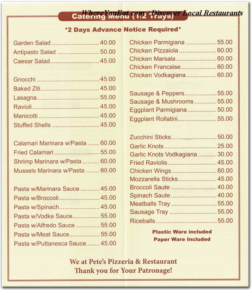 menu image