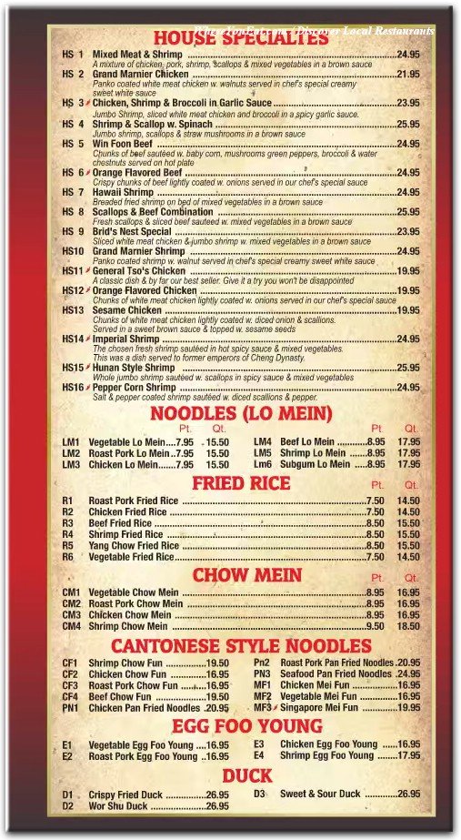 menu image