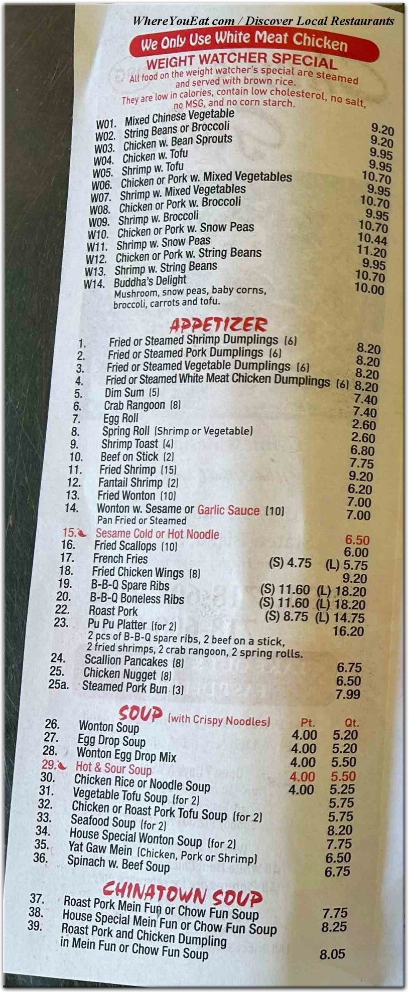 menu image