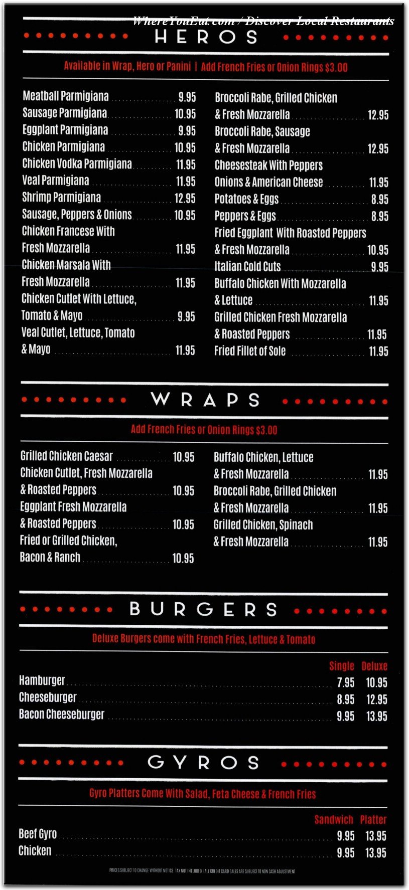 menu image