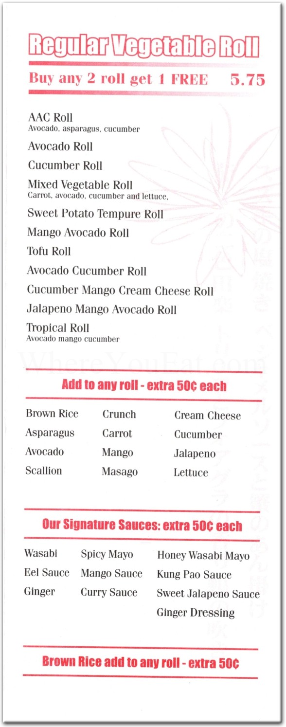 menu image