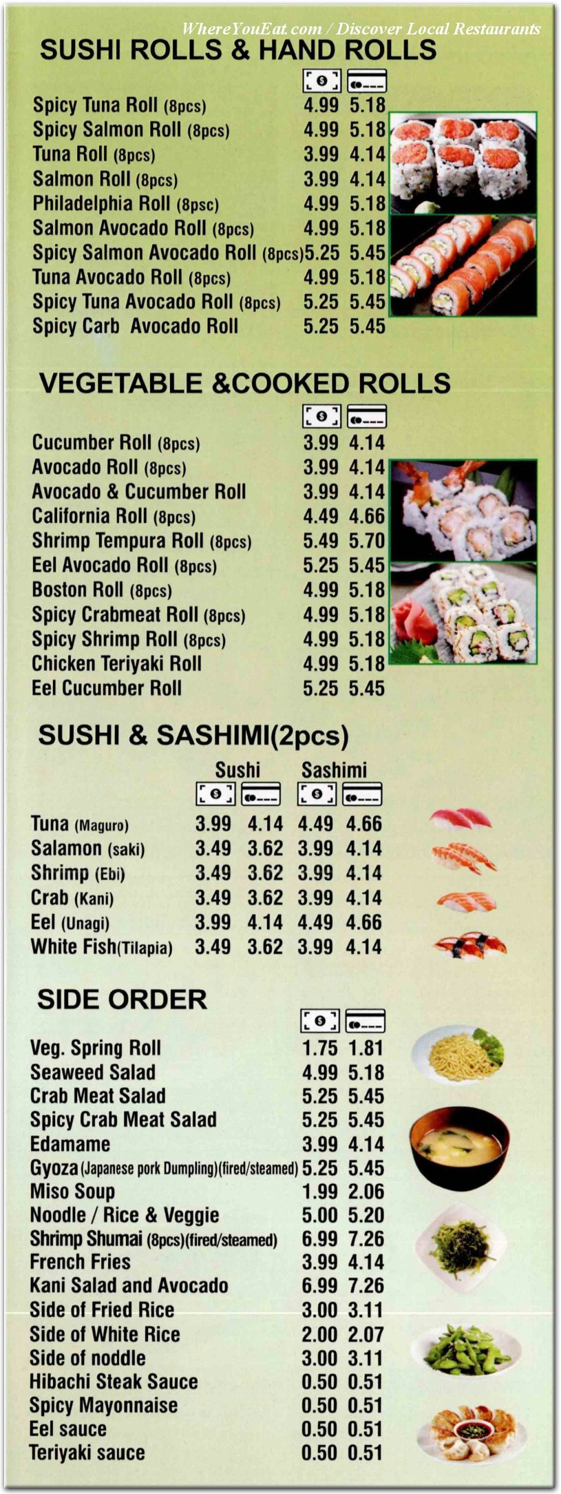 menu image