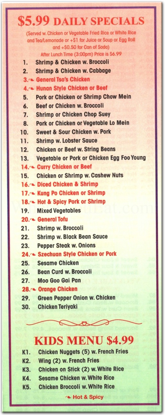 menu image