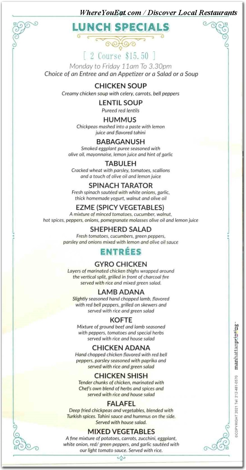 menu image