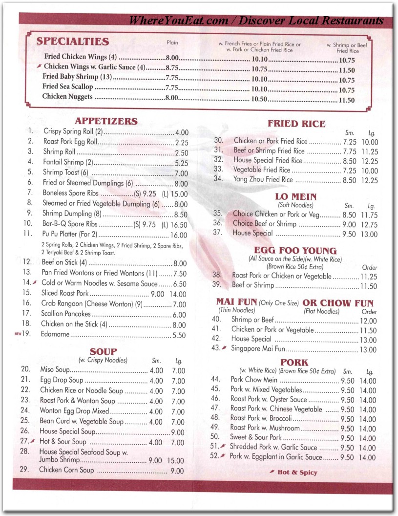 menu image