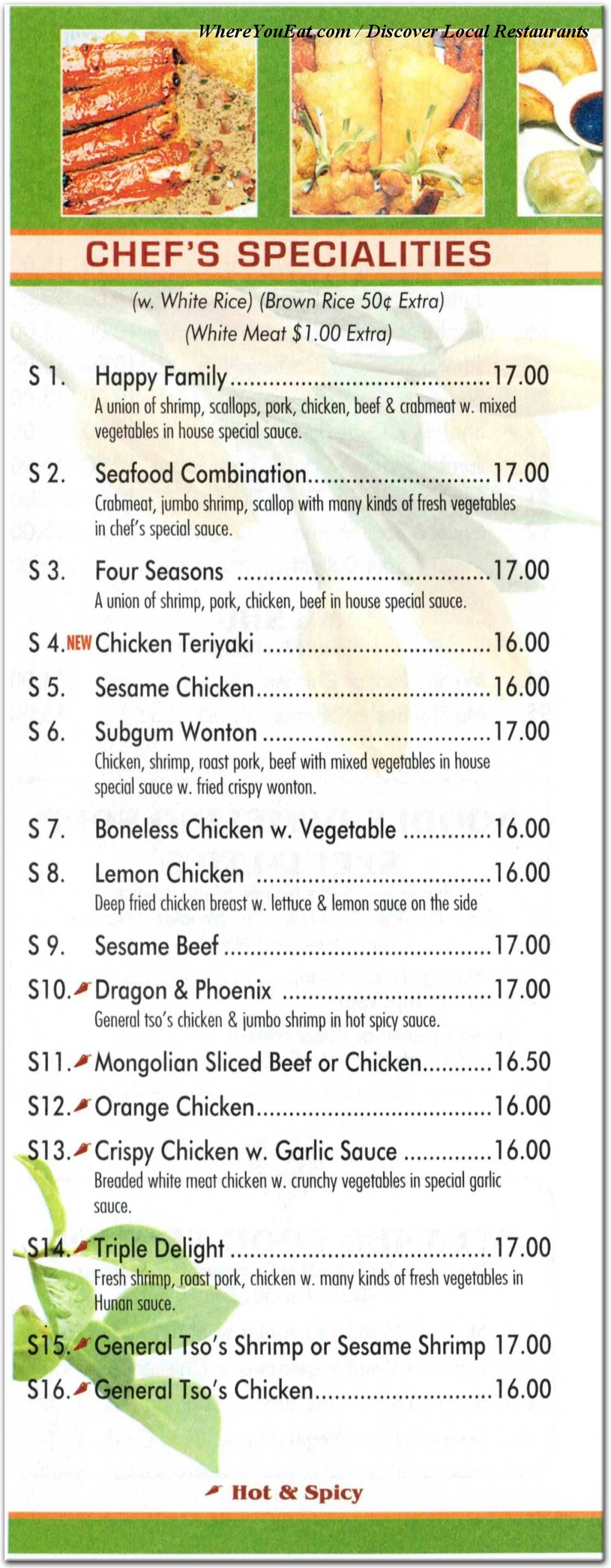 menu image