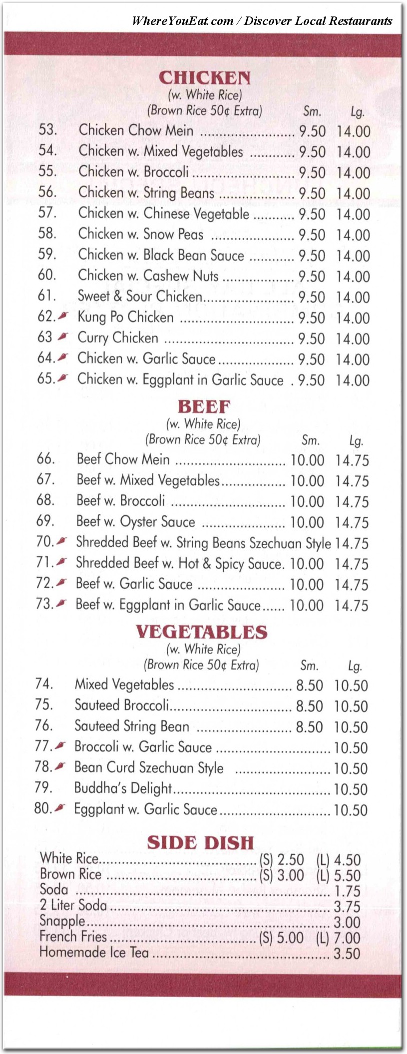 menu image