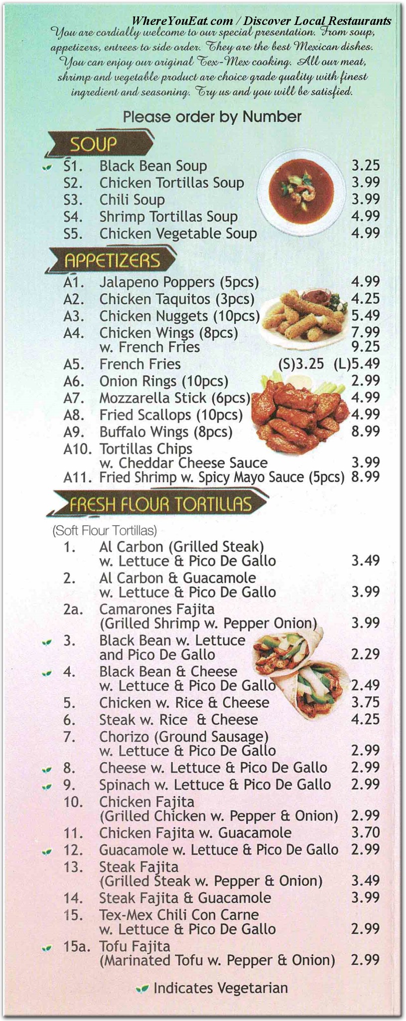 menu image