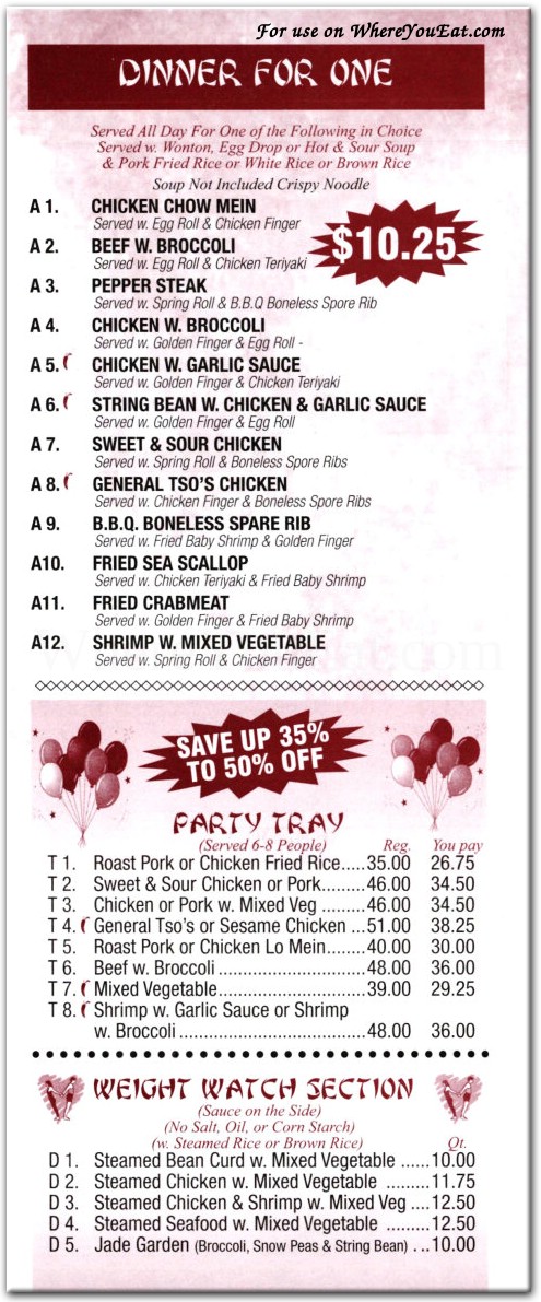 menu image