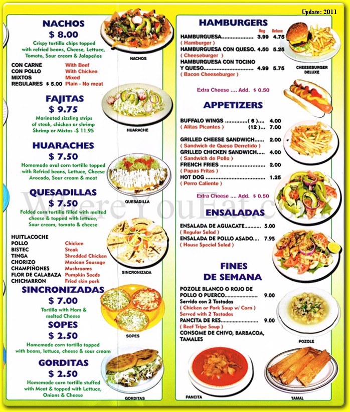 menu image