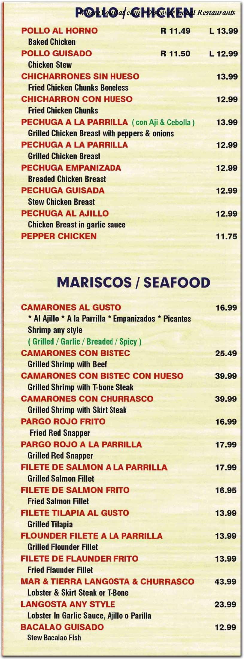 menu image