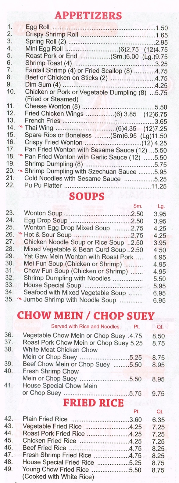 menu image