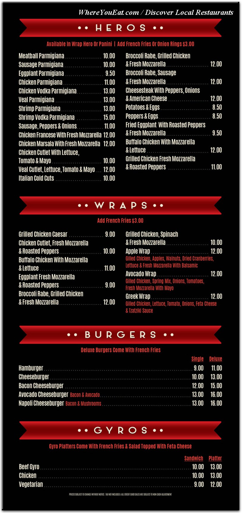 menu image