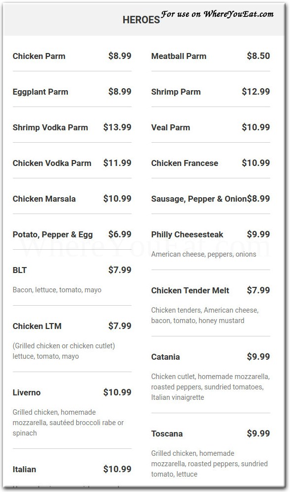 menu image